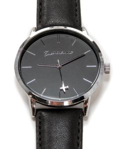 Boeing Men's Silver Rotating Airplane Watch