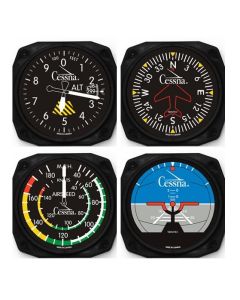 Drikkeunderlag Classic instruments Cessna (4 stk.)