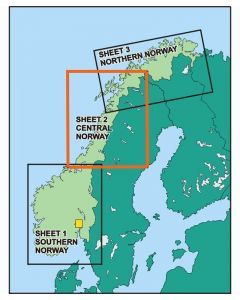 ICAO Norge 2023 - pakkeløsning - alle tre kart - laminert