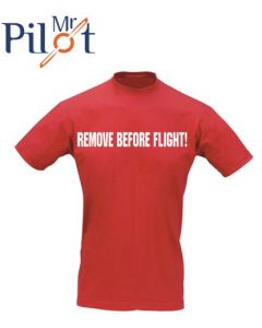 T-shirt Remove before flight